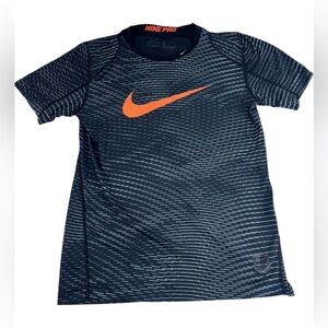 Nike Pro Dri-Fit Women’s Activewear Black/Orange Logo Large Pre-Owned